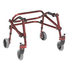 Drive Medical Nimbo 2G Lightweight Posterior Walker, Extra Small, Castle Red