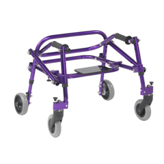 Drive Medical Nimbo 2G Lightweight Posterior Walker with Seat, Extra Small, Wizard Purple
