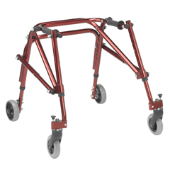 Drive Medical Nimbo 2G Lightweight Posterior Walker, Small, Castle Red