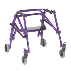Drive Medical Nimbo 2G Lightweight Posterior Walker with Seat, Small, Wizard Purple