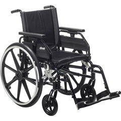 Drive Medical Viper Plus GT Wheelchair with Universal Armrests, Swing-Away Footrests, 16