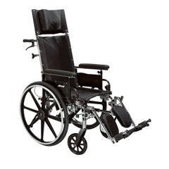Drive Medical Viper Plus GT Full Reclining Wheelchair, Detachable Full Arms, 16
