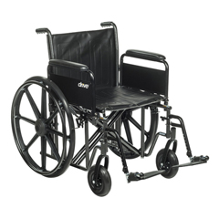 Drive Medical Bariatric Sentra EC Heavy-Duty Wheelchair,  20