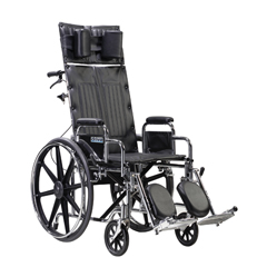 Drive Medical Sentra Reclining Wheelchair, Detachable Desk Arms, 22