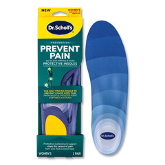 SCHOLL'S WELLNESS COMPANY LLC Prevent Pain Protective Insoles for Women, Women's Size 6 to 10, Purple