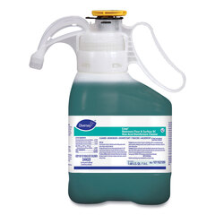 Diversey Crew Restroom Floor and Surface SC Non-Acid Disinfectant Cleaner, Fresh, 1.4 L Bottle, 2/Carton