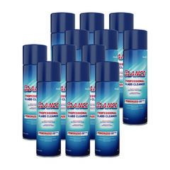 Diversey Glance Powerized Glass and Surface Cleaner, Ammonia Scent, 19 oz Aerosol Spray, 12/Carton