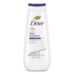 Unilever Dove Body Wash Deep Moisture, 11 oz Bottle, 6/Carton
