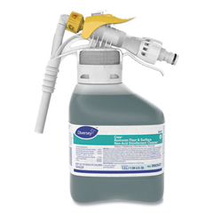 Diversey Crew Restroom Floor/Surface Non-Acid Disinfectant Cleaner, Fresh, 50.7 oz Bottle, 2/Carton
