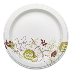 AJM Packaging Green Label Economy 9 Paper Plates, White