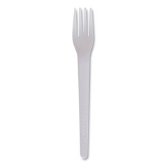 Eco-Products Plantware Compostable Cutlery, Fork, 6