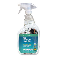 Earth Friendly Products Orange Plus All-Purpose Cleaner and Degreaser, Citrus Scent, 32 oz Spray Bottle