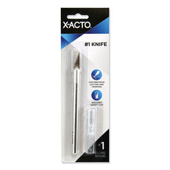 Elmer's No. 1 Z-Series Precision Utility Knife with Replaceable Steel Blade, Safety Cap, Silver