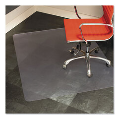 E.S. Robbins EverLife Chair Mat for Hard Floors, Heavy Use, Rectangular, 46 x 60, Clear