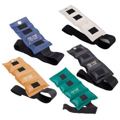Fabrication Enterprises The Cuff Original Ankle and Wrist Weight, 5 Piece Set (1 each: 1, 2, 3, 4, 5 lb.)