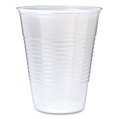 Fabri-Kal RK Ribbed Cold Drink Cups, 9 oz, Clear, 100/Sleeve, 25 Sleeves/Carton