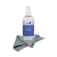 Falcon Safety HYPERCLN Screen Cleaning Kit, 8 oz Spray Bottle