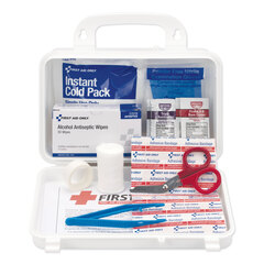First Aid Only First Aid Kit for Use by Up to 25 People, 113 Pieces, Plastic Case