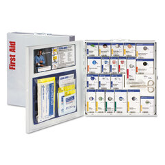 First Aid Only ANSI 2015 SmartCompliance General Business First Aid Station for 50 People, No Medication, 202 Pieces, Metal Case