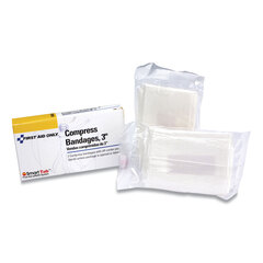 First Aid Only Compress Bandages, 3 x 2, 2/Box