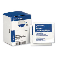 First Aid Only Alcohol Cleansing Pads, 20/Box
