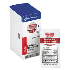 First Aid Only Burn Cream, 10 Packets/Box
