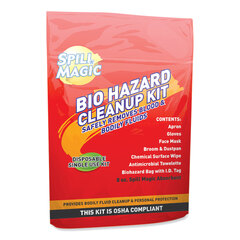 Acme Biohazard Spill CleanUp, 0.75 x 6 x 9