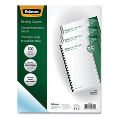 FEL52311 - Fellowes® Crystals™ Transparent Presentation Covers for Binding Systems