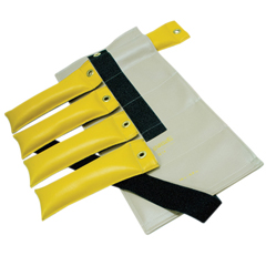 Fabrication Enterprises Pouch&reg; Variable Wrist and Ankle Weight - 15 lb, 5 x 3 lb. Inserts - Tan