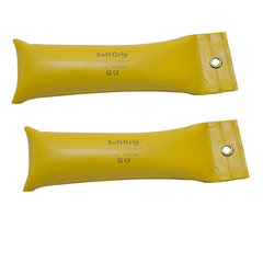 Fabrication Enterprises CanDo&reg; SoftGrip&reg; Hand Weight - 7 lb. - Yellow - Pair