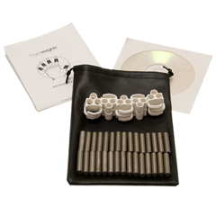 Fabrication Enterprises Fingerweights Finger Exerciser - 5 Adjustable Weight Set, White