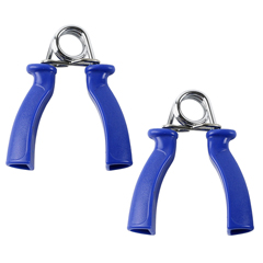 Fabrication Enterprises Fixed Resistance Hand Grip, Heavy, Blue, Pair