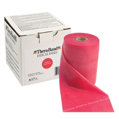 Fabrication Enterprises Thera-Band&reg; Exercise Band - 100 Yard Roll - Red - Medium
