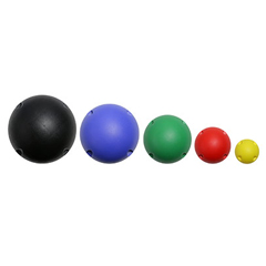 Fabrication Enterprises CanDo&reg; MVP&reg; Balance System - 5-Ball Set (1 Each: Yellow, Red, Green, Blue, Black), No Rack