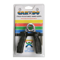Fabrication Enterprises CanDo&reg; Ergonomic Hand Grip, Pair - Black, x-Heavy - 48 lb