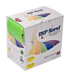 Fabrication Enterprises Rep Band&reg; Twin-Pak&reg; - Latex-Free - 100 Yard (2 x 50 Yard Boxes) - Lime, Level 3