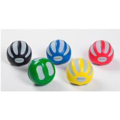 Fabrication Enterprises CanDo&reg; Digi-Squeeze&reg; Hand Exerciser - Medium - Set of 5 Pieces (Yellow, Red, Green, Blue, Black), No Rack