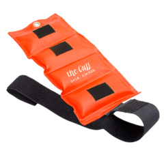 Fabrication Enterprises The Deluxe Cuff&reg; Ankle and Wrist Weight - 0.75 lb. - Orange
