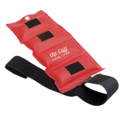 Fabrication Enterprises The Deluxe Cuff&reg; Ankle and Wrist Weight - 2.5 lb. - Red