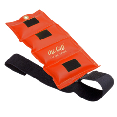 Fabrication Enterprises The Deluxe Cuff&reg; Ankle and Wrist Weight - 7.5 lb. - Orange