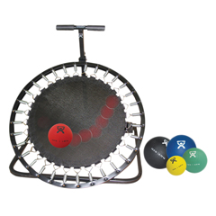 FNT10-3136 - Fabrication Enterprises - Adjustable Ball Rebounder - Set with Circular Rebounder, 5-Balls (1 Each: 2,4,7,11,15 lb)