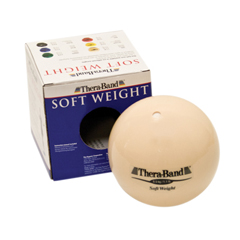Fabrication Enterprises Thera-Band&reg; Soft Weights™ Ball - Tan - 0.5 kg, 1.1 lb
