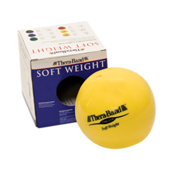 Fabrication Enterprises Thera-Band&reg; Soft Weights™ Ball - Yellow - 1 kg, 2.2 lb