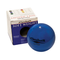 Fabrication Enterprises Thera-Band&reg; Soft Weights™ Ball - Blue - 2.5 kg, 5.5 lb