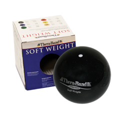 Fabrication Enterprises Thera-Band&reg; Soft Weights™ Ball - Black - 3 kg, 6.6 lb