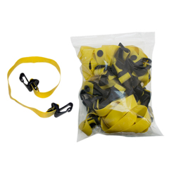 Fabrication Enterprises CanDo&reg; Adjustable Exercise Band, Yellow - x-Light, 10 Each