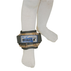 Fabrication Enterprises The Adjustable Cuff&reg; Pediatric Ankle Weight - 2 lb. - 12 x 0.17 lb. Inserts - Tan - Each