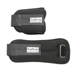 Fabrication Enterprises CanDo&reg; Weight Straps - 5 lb. Set (2 Each: 2-1/2 lb. Weight) - Black
