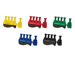 Fabrication Enterprises Digi-Flex Thumb&reg; - Set of 5 (1 Each: Yellow, Red, Green, Blue, Black), No Rack