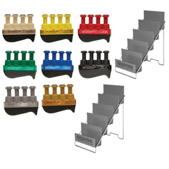 Fabrication Enterprises Digi-Flex LITE&reg; - Set of 8 (1 Each: Tan, Yellow, Red, Green, Blue, Black, Silver, Gold) with 2 Metal Stands